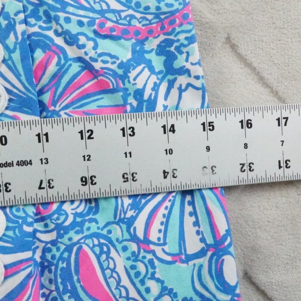Lilly Pulitzer For Target My Fans Sleeveless Split Neck Shift Mini Dress Size 2 - Picture 9 of 13